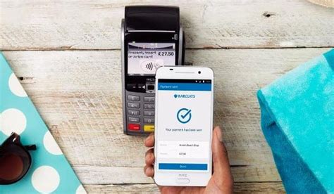 contactless payment with Barclays app